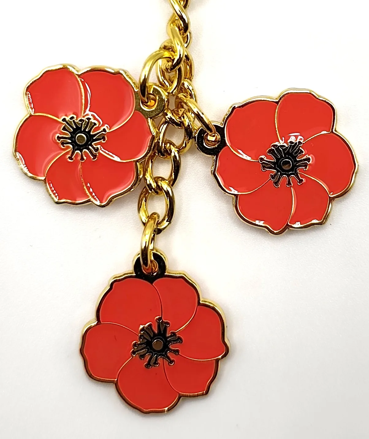 PORTE CLES PAMPILLE COQUELICOT