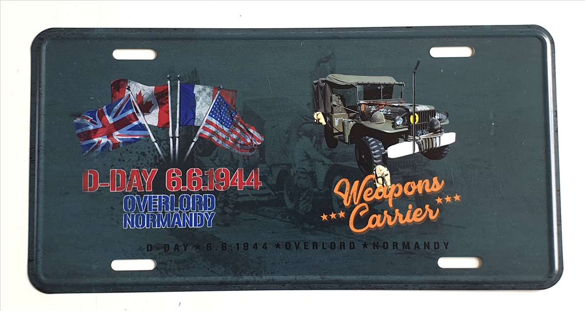 PLAQUE IMMAT WEAPONS CARRIER