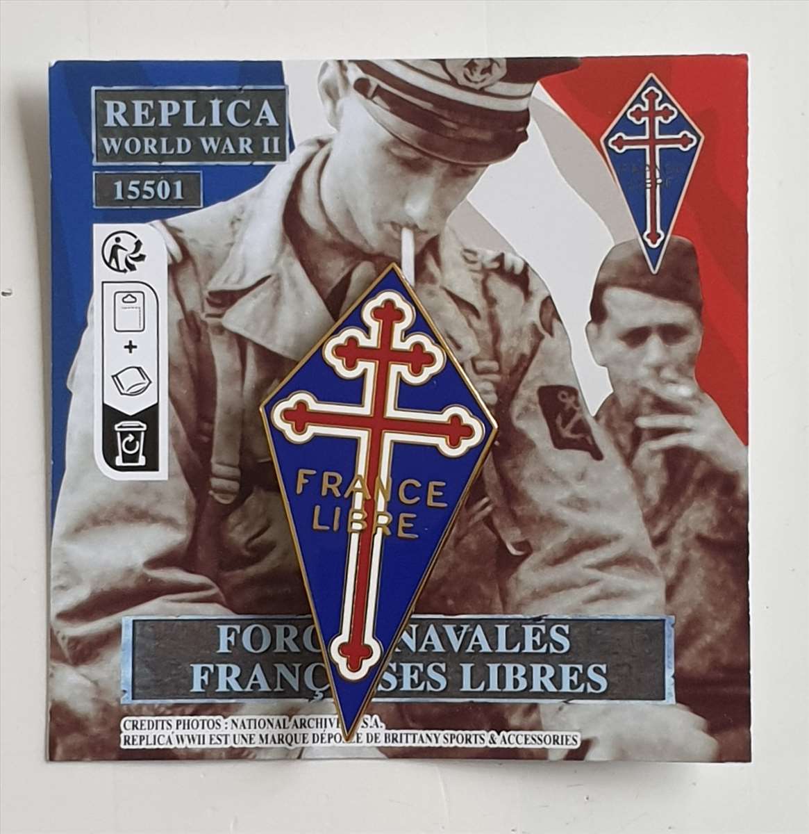 BADGE FORCES NAVALES FRANCAISES LIBRES