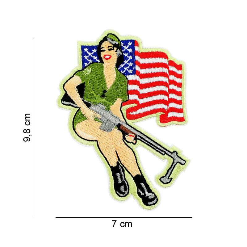 Patch en tissus Pinup girl BAR