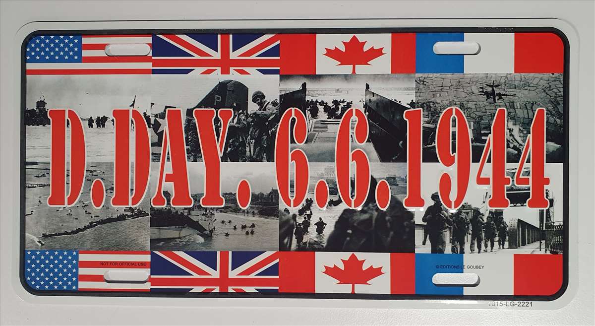 PLAQUE METAL : D-DAY DRAP