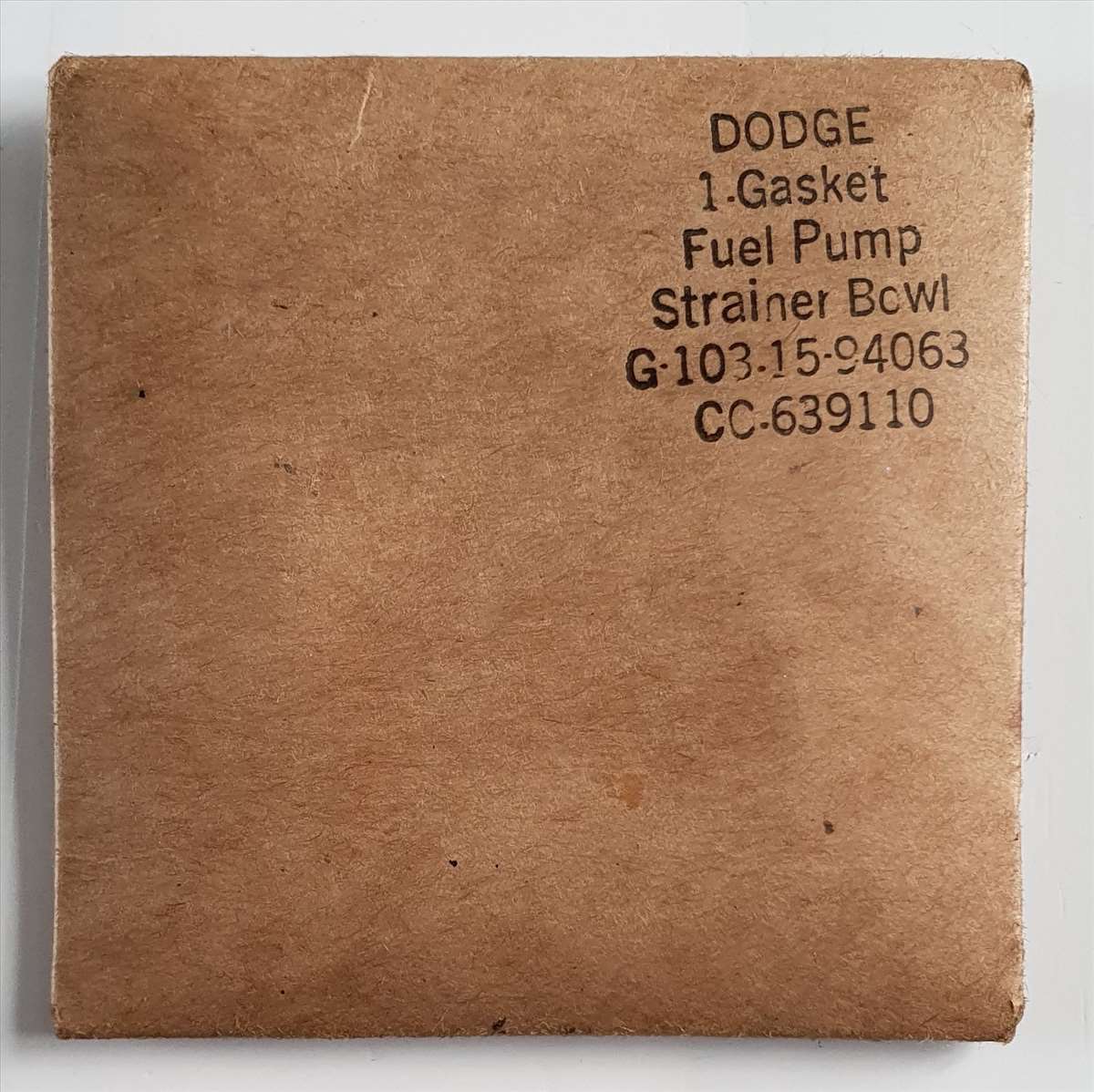 JOINT CUVE POMPE ESSENCE 2 VALVES DODGE