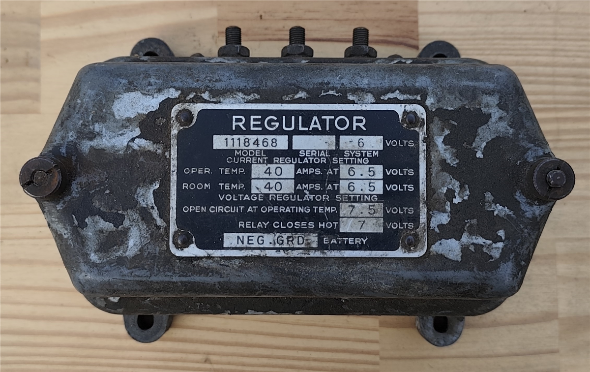 REGULATOR 6V 40AMPS GMC
